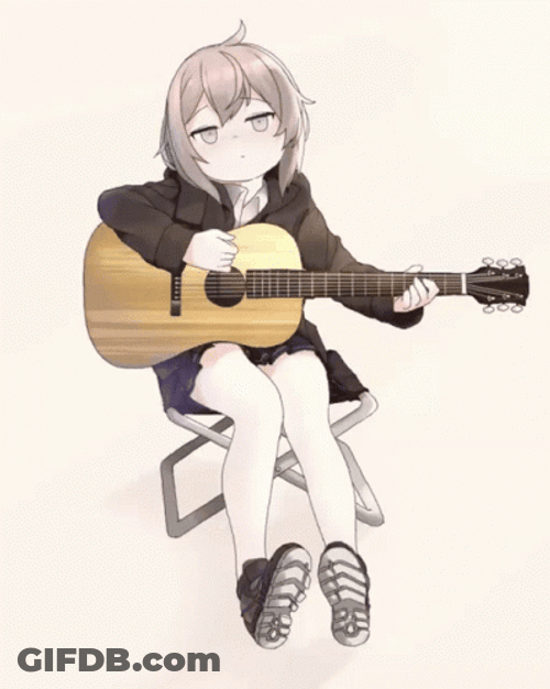 Anime Playing Guitar GIF
