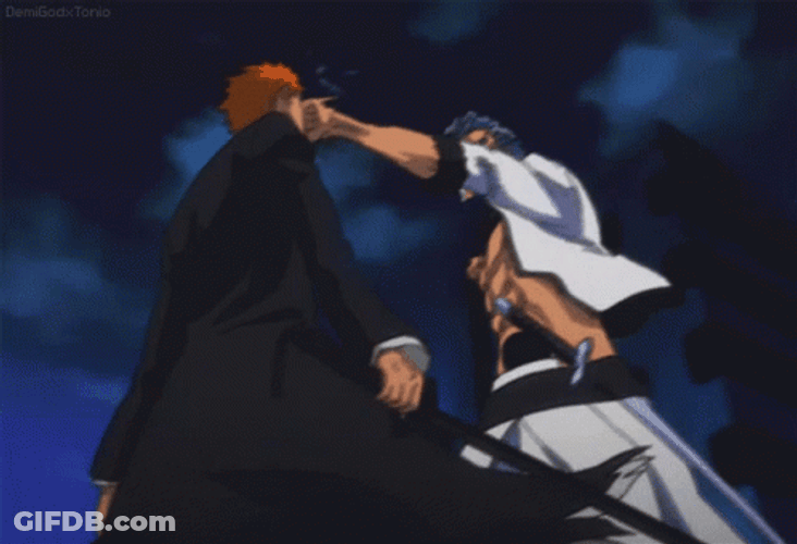 Anime Punch Ichigo Kurosaki Bleach GIF