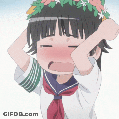 Anime Punch Kazari Uiharu Having Tantrums GIF