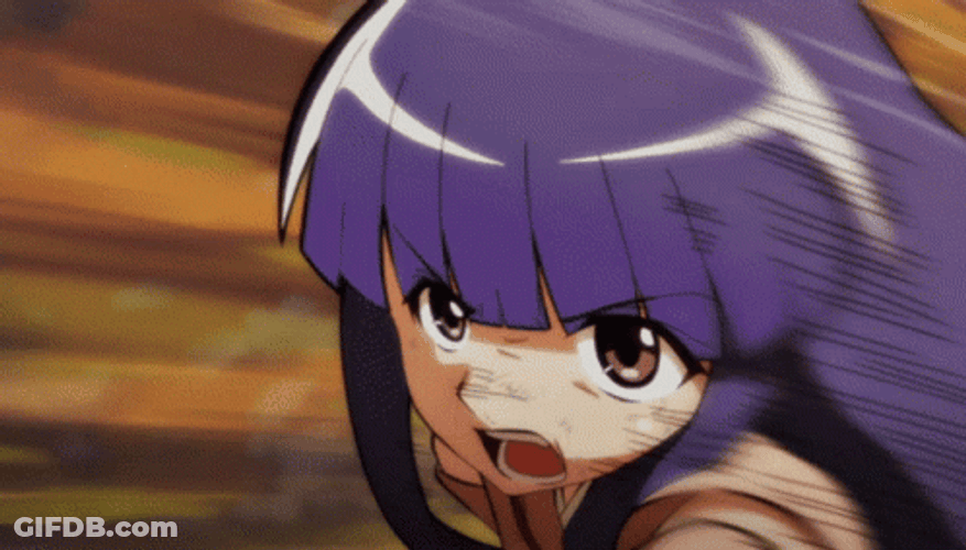 Anime Punch Rika Furude GIF
