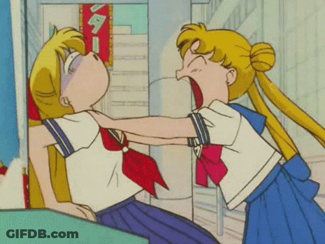 Anime Rage Sailor Moon Shake GIF