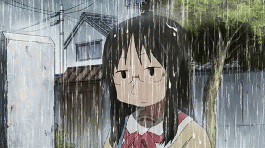 Anime Rain Mai Minakami GIF