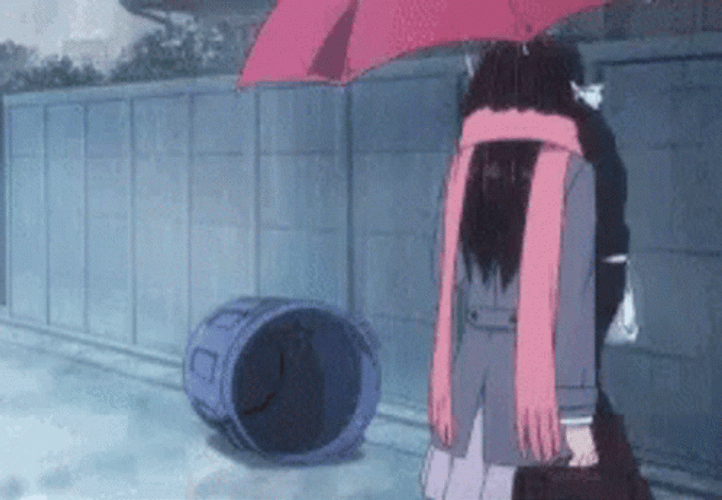 Anime Rain Noragami Trash GIF