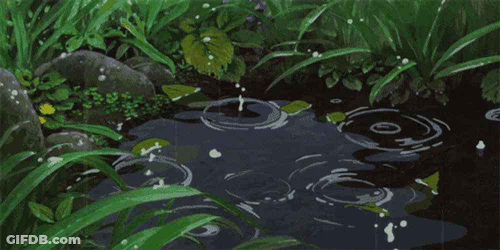 Anime Raining GIF