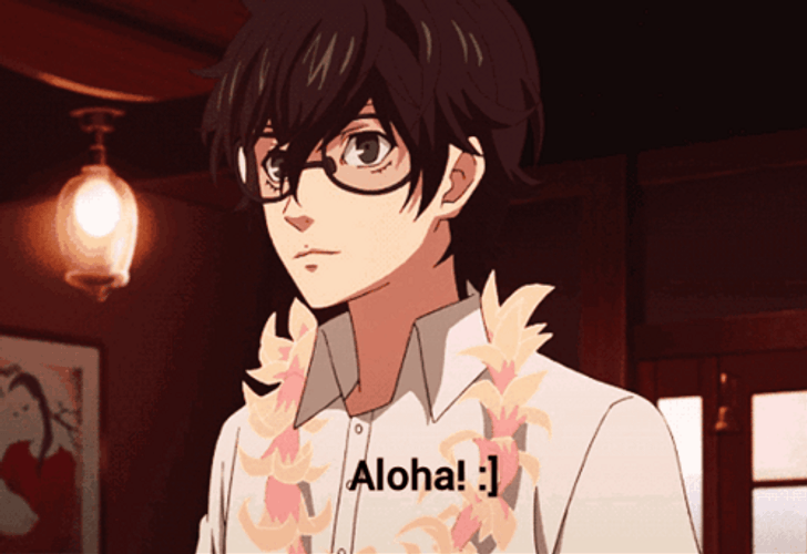 Anime Ren Aloha Shaka Hand Sign GIF