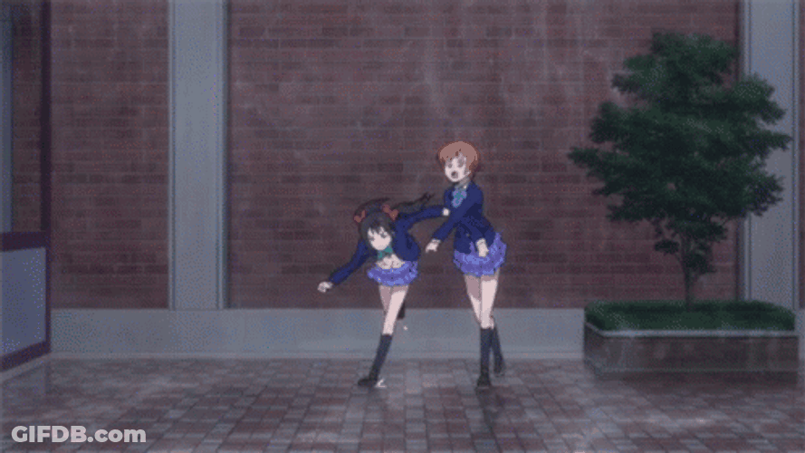 Anime Running Love Live Nico Chase GIF