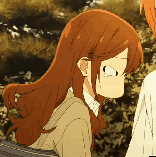 Anime Sad Hori San Looks GIF
