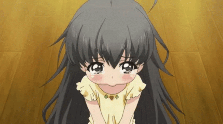 Anime Sad Little Pouty Girl GIF