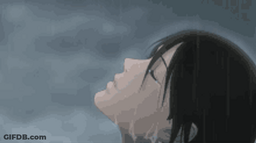 Anime Sad Tears Rain Check Song Bladee GIF