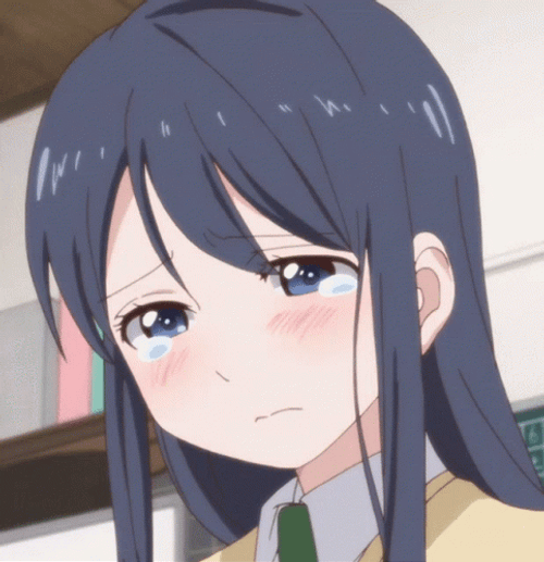 Anime Sad Teary Eye Girl GIF