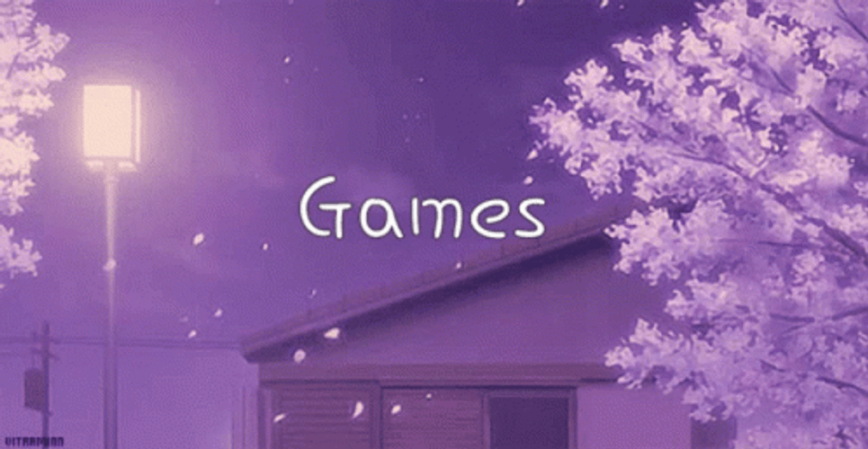 Anime Sakura Cute Purple Aesthetic Games GIF