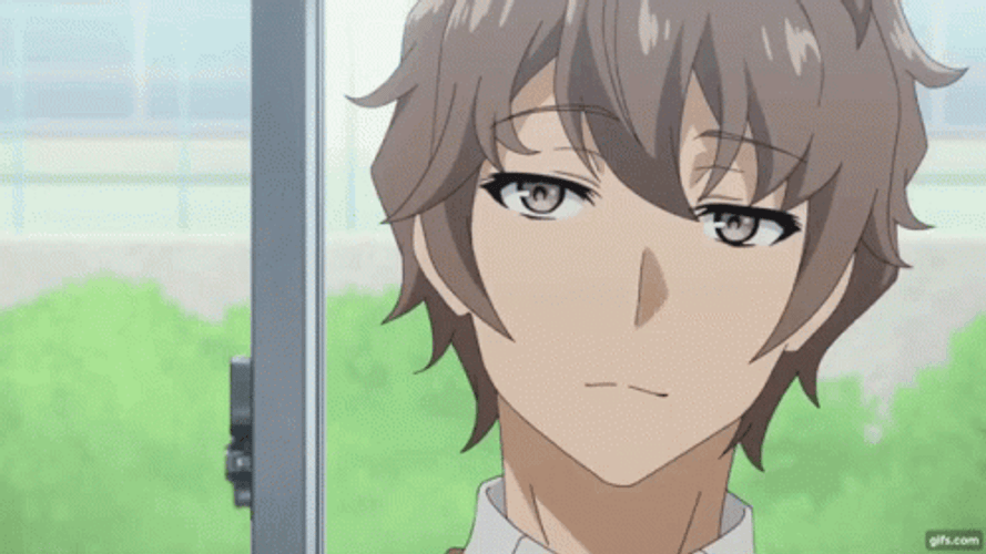 Anime Sakuta Asuzagawa Cute Smirk Light Novel Manga Series GIF