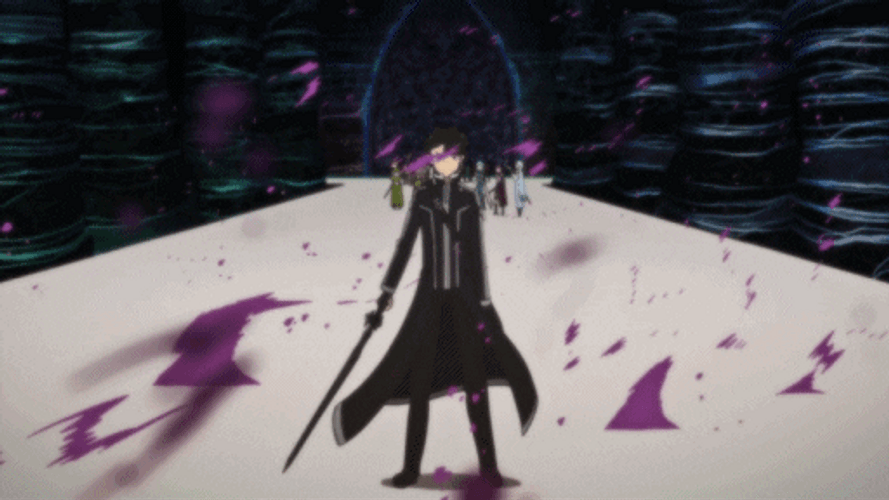 Anime SAO Kazuto Narusaka Kirito GIF