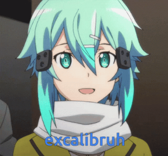 Anime Sao Shino Asada Shocked GIF