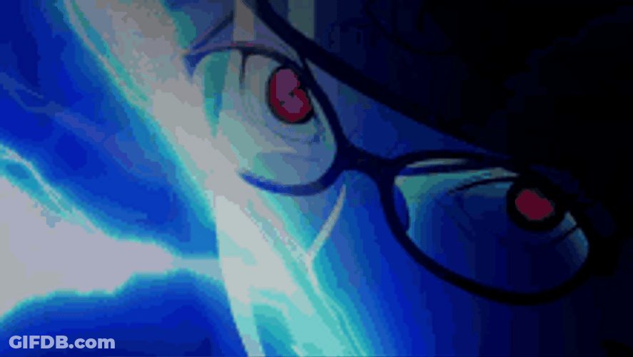 Anime Sarada Uchicha Chidori GIF