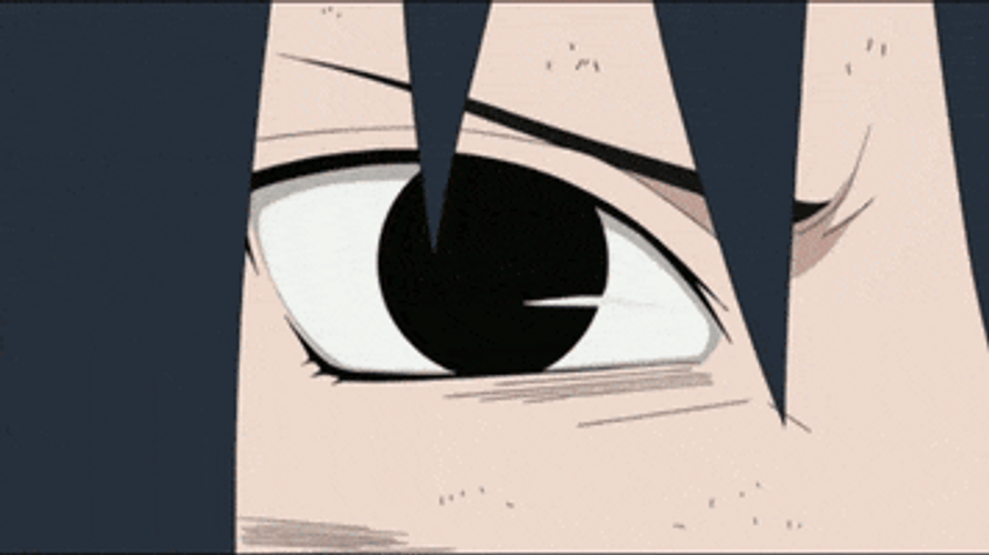 Anime Sasuke's Mangekyou Sharingan GIF