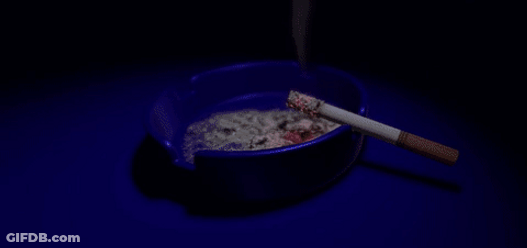 Anime Scene Smoking Cigarette GIF