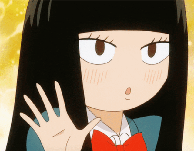 Anime School Girl Cute Wave GIF