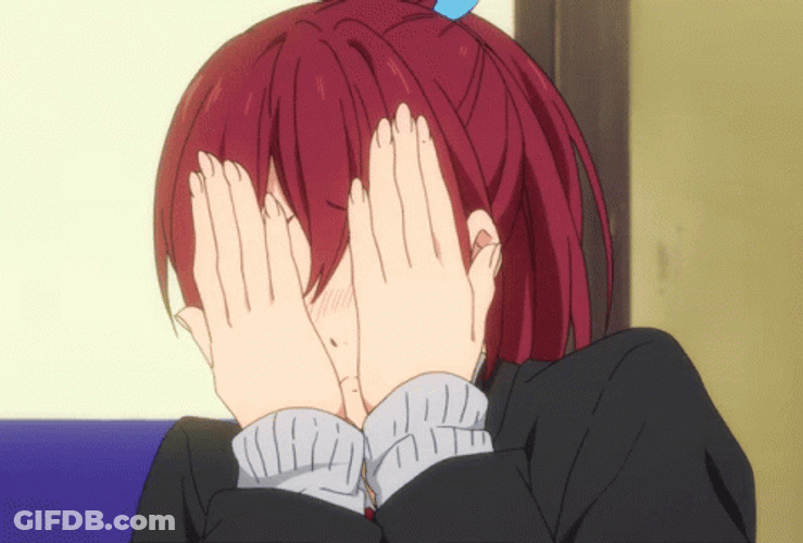 Anime Shy Blushing Matsuoka GIF