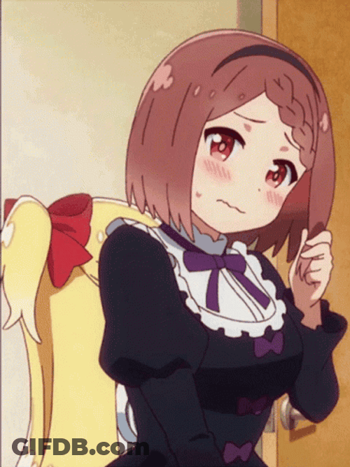 Anime Shy Girl Miyako Hoshino GIF