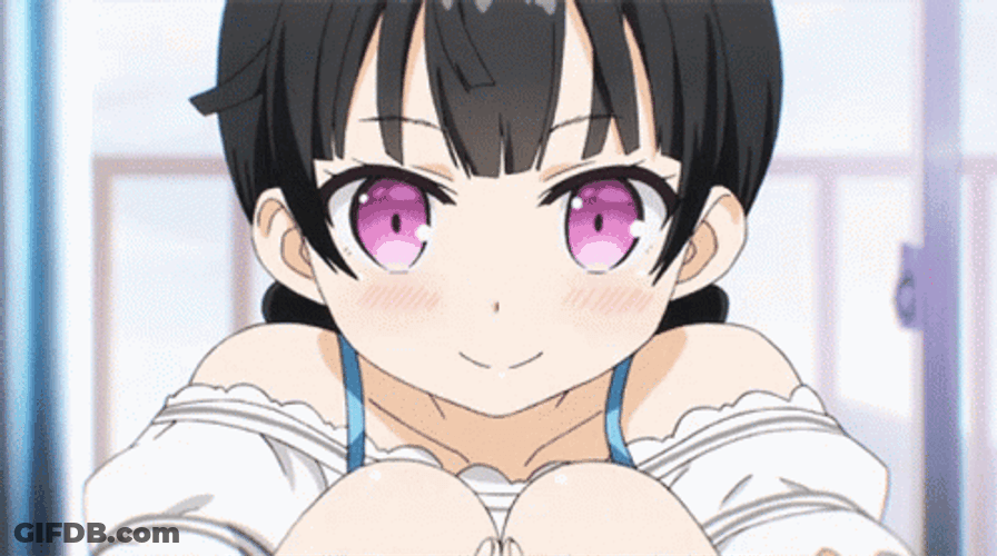 Anime Shy Natsuki Momohara One Room GIF