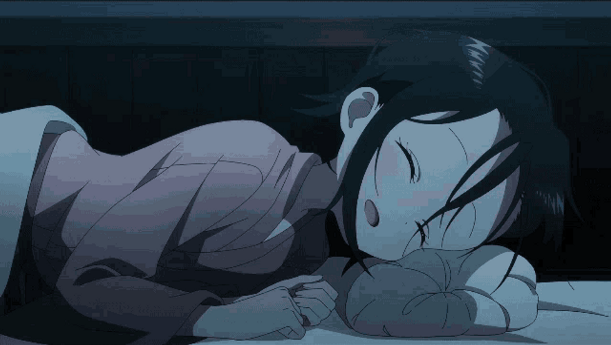 Anime Sleeping And Smile GIF