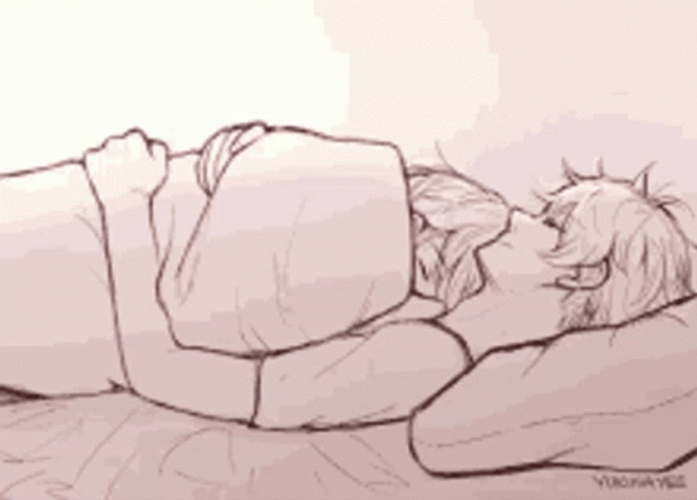 Anime Slow Hug Cuddle GIF