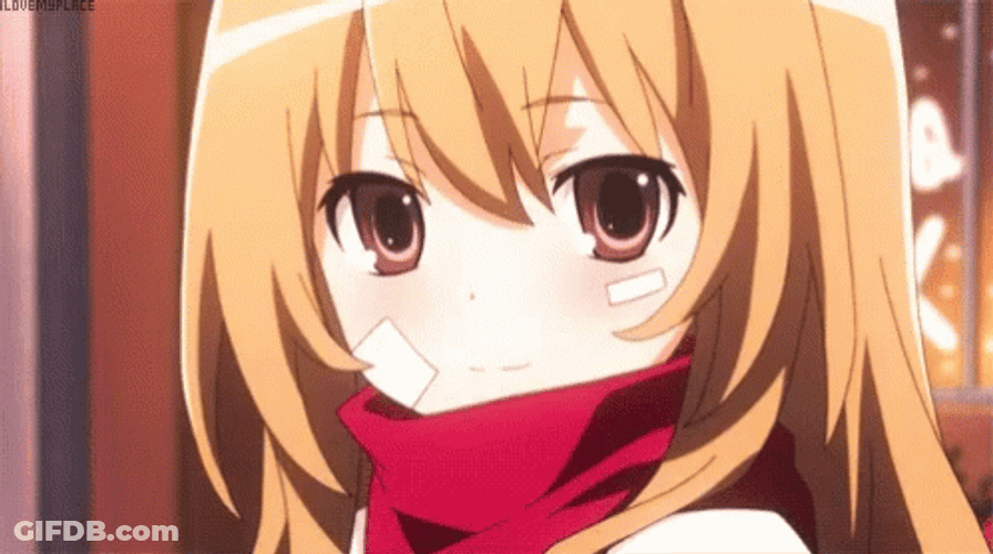 Anime Smile Taiga Aisaka Toradora GIF