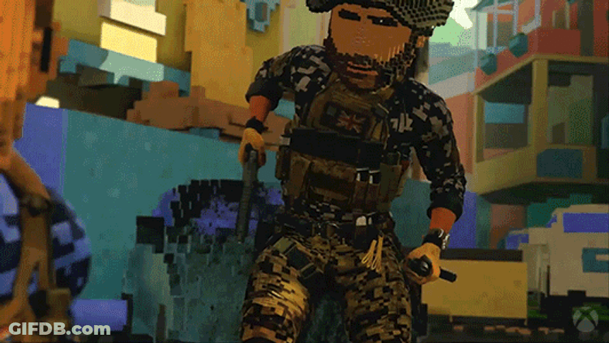 Anime Soldier Shoot GIF