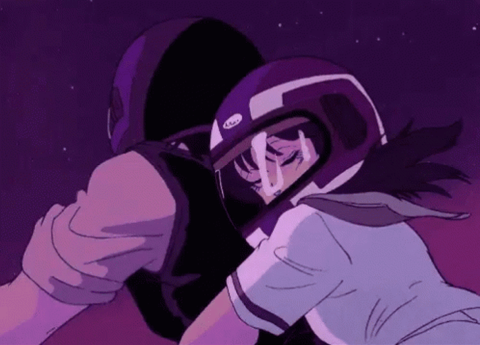 Anime Student Back Ride Anime Aesthetic GIF
