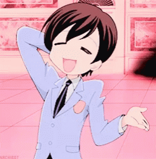 Anime Student Haruhi Fujioka Chill GIF