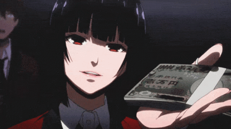 Anime Take My Money Kakegurui GIF