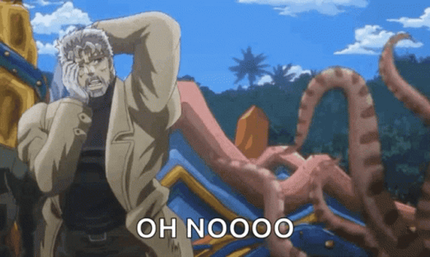 Anime Tentacle Jojo Oh No GIF