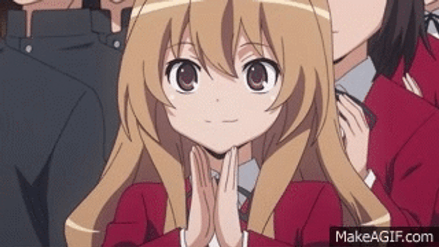 Anime Toradora Taiga Clapping GIF