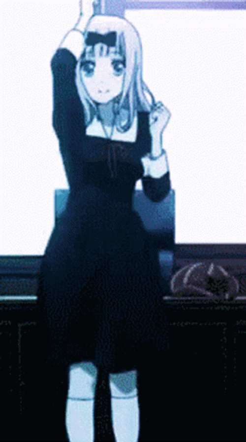 Anime Transition Chika Fujiwara Cute Dance GIF