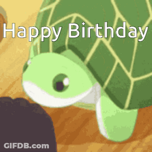 Anime Turtle Happy Birthday GIF