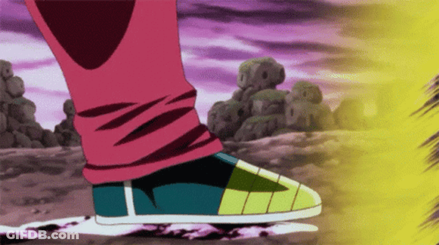 Anime Walking Bardock SSJ Dragon Ball Z GIF