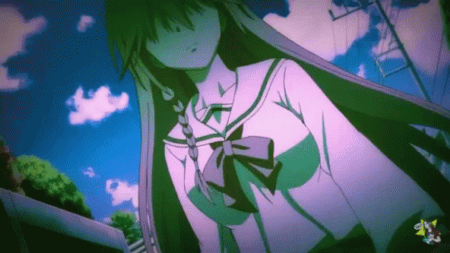 Anime Walking Girl Daylight GIF