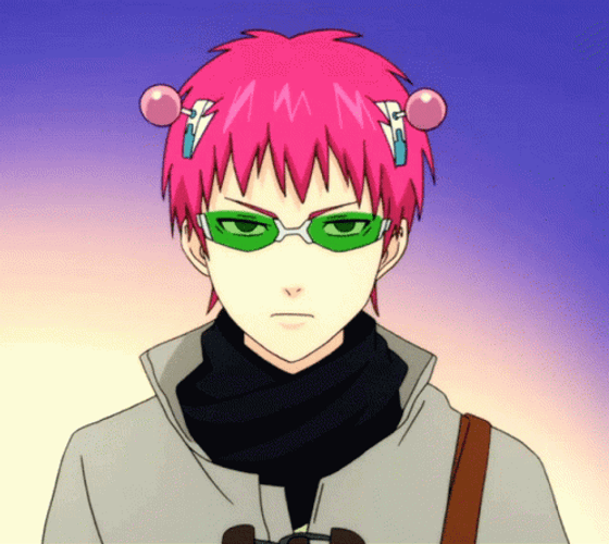 Anime Walking Kusuo Saiki GIF