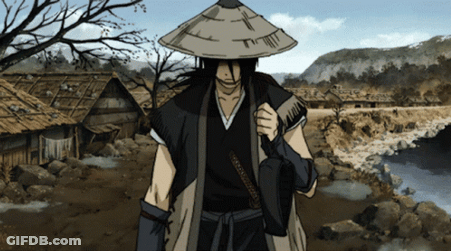 Anime Walking Nanashi Sword Of The Stranger GIF