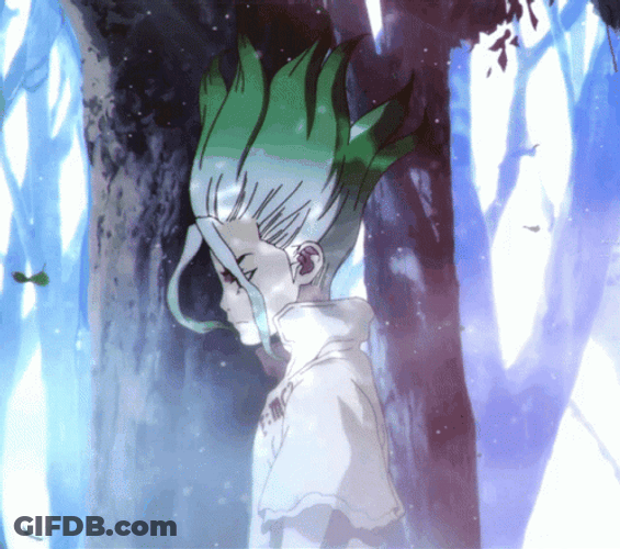 Anime Walking Senku Ishigami Dr. Stone GIF