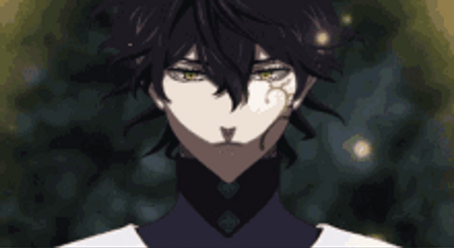 Anime Yuno Grinberryall Stare Black Clover Magic GIF