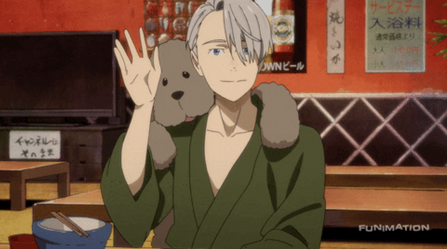 Anime Yuri Waving Hand GIF