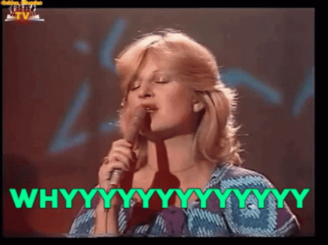 Anita Meyer Singing Whyyy GIF