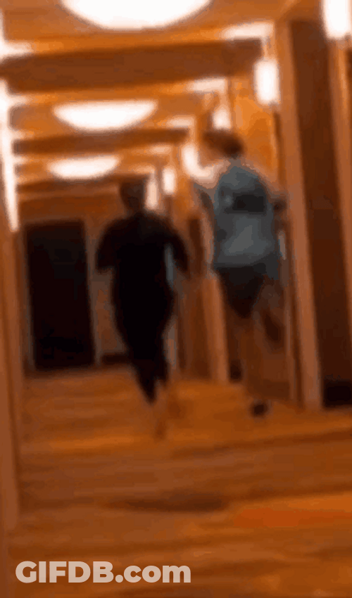 Ankle Breakers Guy Running In Hallway GIF