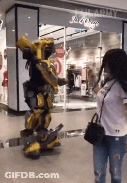 Ankle Breakers Man In Bumblebee Costume GIF