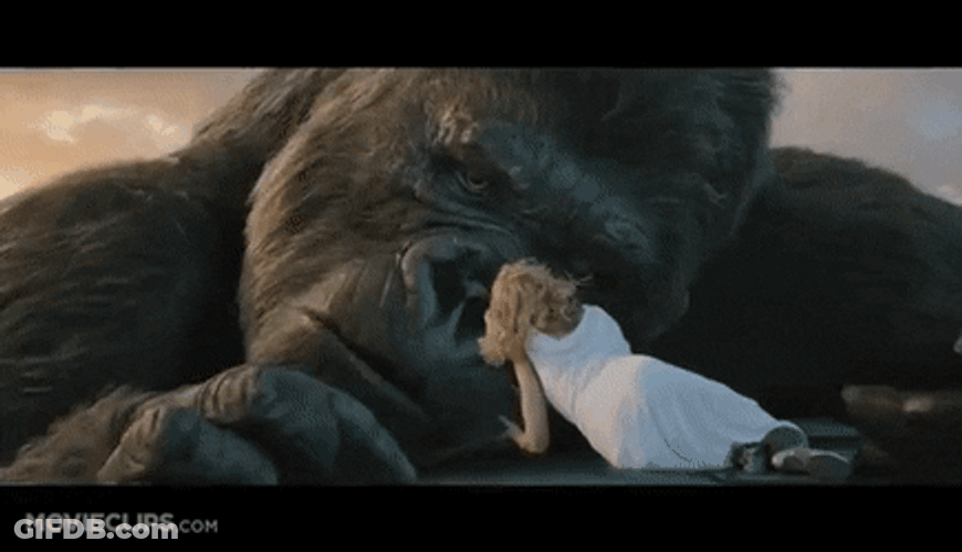 Ann Crying Over King Kong's Death GIF