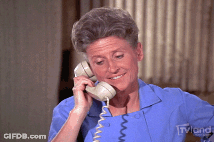 Ann Davis Hang Up Phone Eyes Rolled Reaction GIF