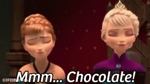 Anna And Elsa From Frozen Standing With Eyes Closed GIF