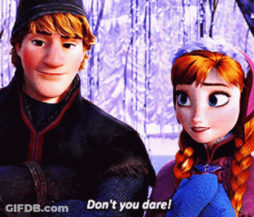 Anna And Kristoff From Frozen Are Talking To Each Other GIF